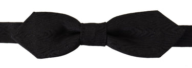 Elegant Black Silk Bow Tie